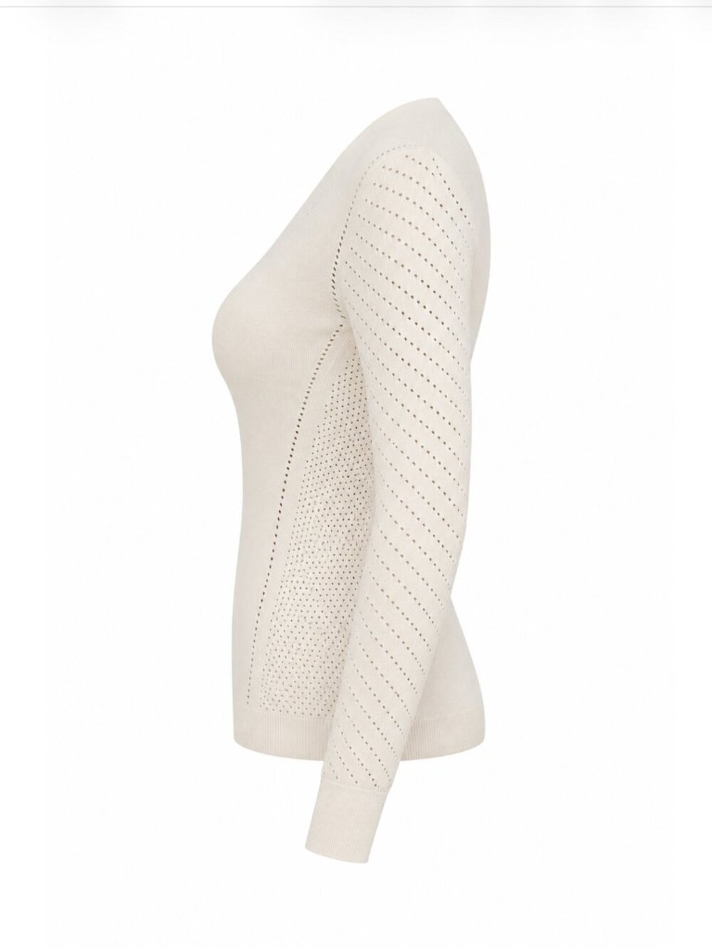 NWT MAX MARA NADAR OPEN KNIT V-NECK LONG SLEEVES PULL TOP - Picture 4 of 4